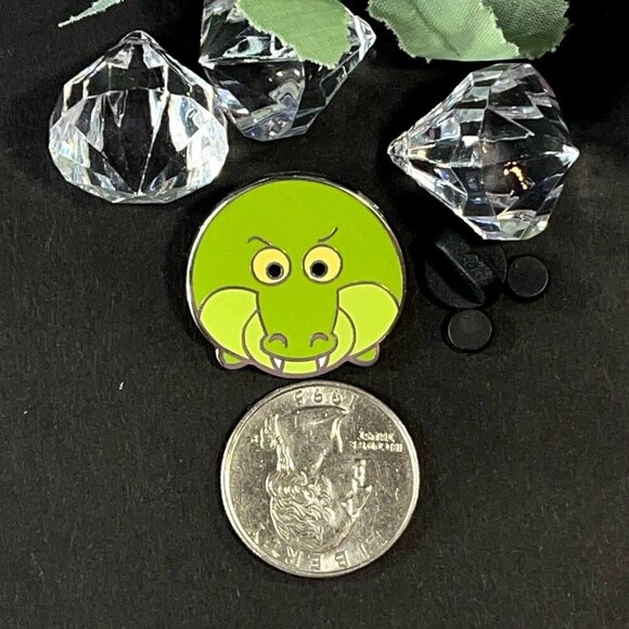 Disney Peter Pan Trading Pin Tick Tock Alligator Tsum Lapel Pin Brooch Jewelry - Picture 2 of 6